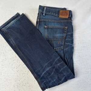 Edwin Selvage Denim Jeans Mens 32x34 Blue SK505E Made in Japan Straight Leg